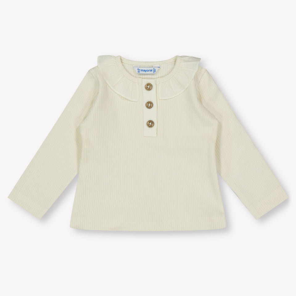 Mayoral Baby Meisjes Polo In Licht Beige