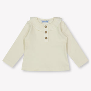 Mayoral Baby Meisjes Polo In Licht Beige