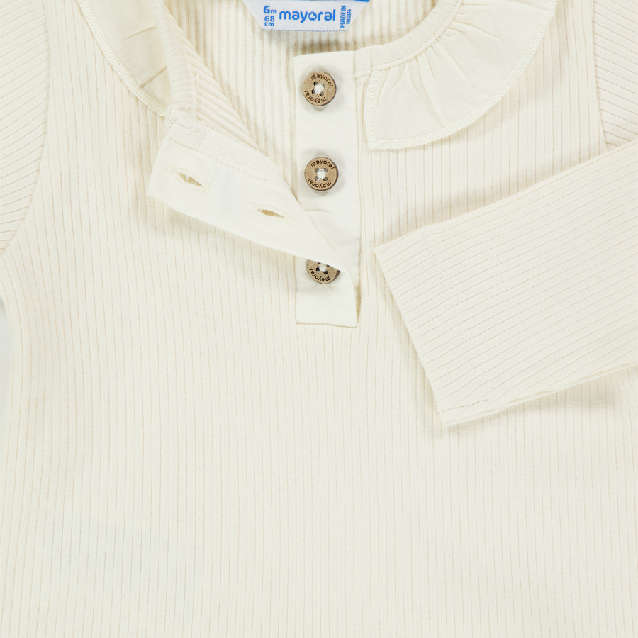 Mayoral Baby Meisjes Polo In Licht Beige