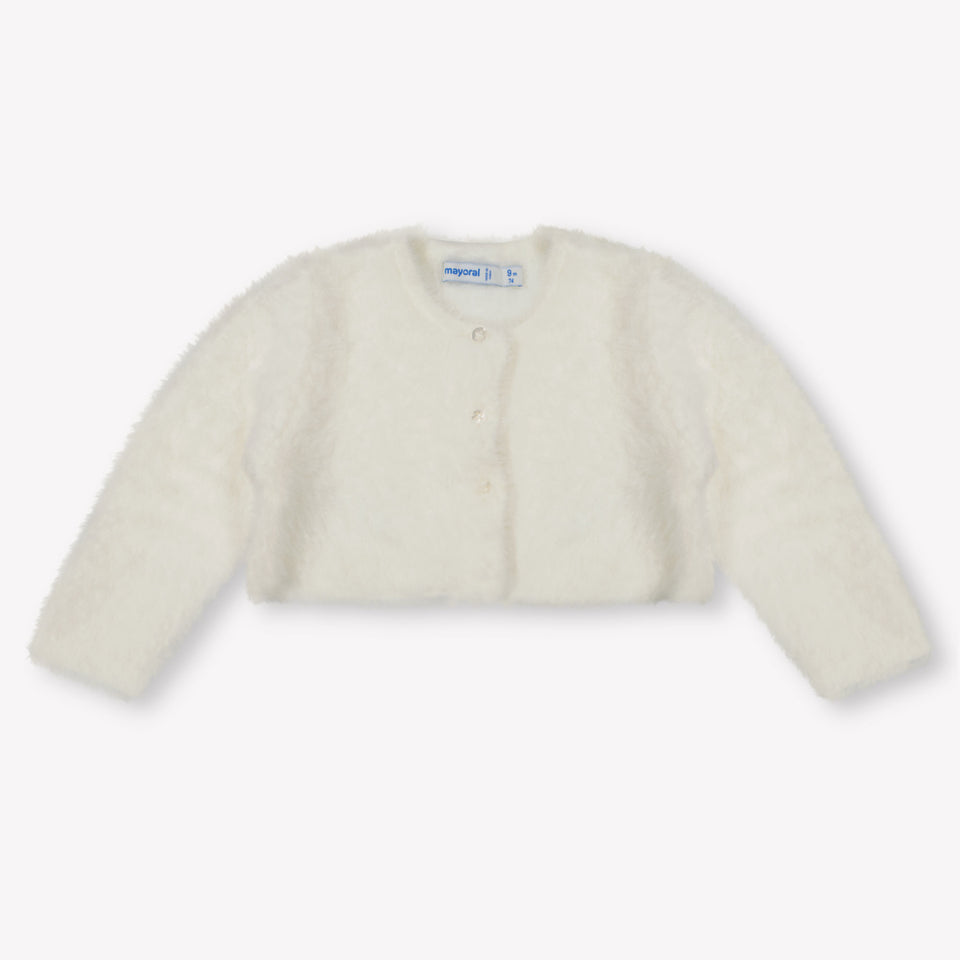 Mayoral Baby Meisjes Vest In Off White