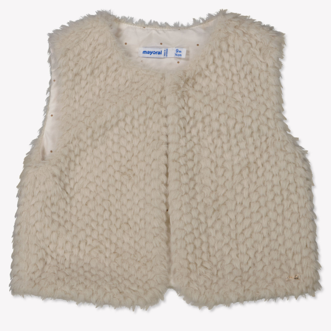 Mayoral Baby Meisjes Bodywarmer In Licht Beige