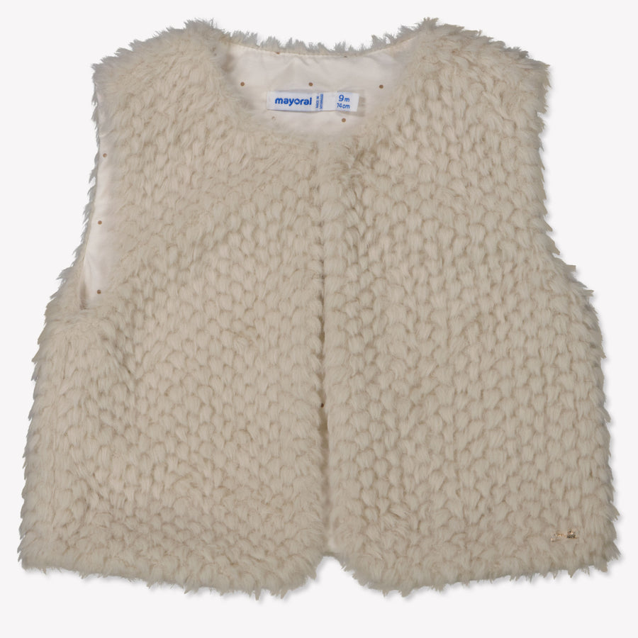 Mayoral Baby Meisjes Bodywarmer In Licht Beige