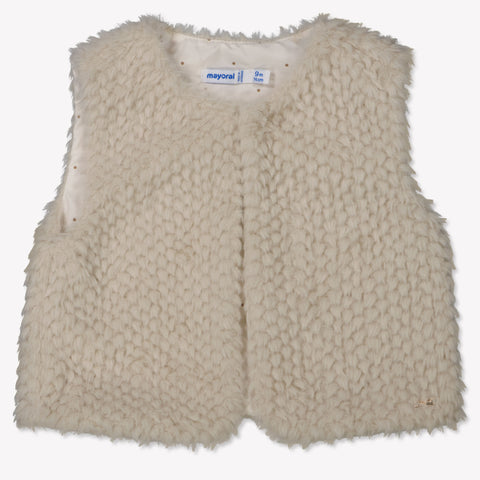 Mayoral Baby Meisjes Bodywarmer In Licht Beige