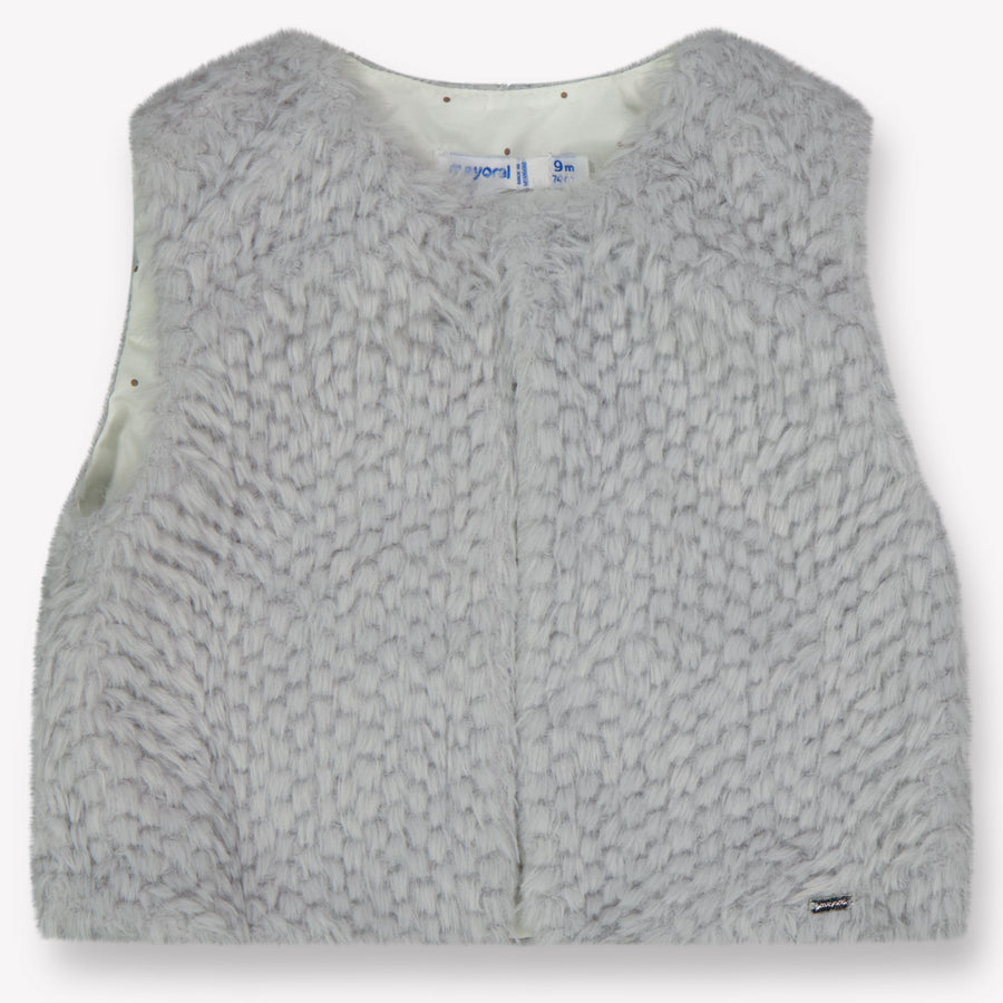 Mayoral Baby Meisjes Bodywarmer In Licht Grijs