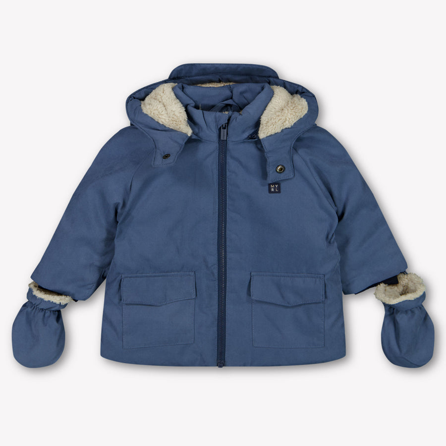 Mayoral Baby Jongens Winterjas In Blauw