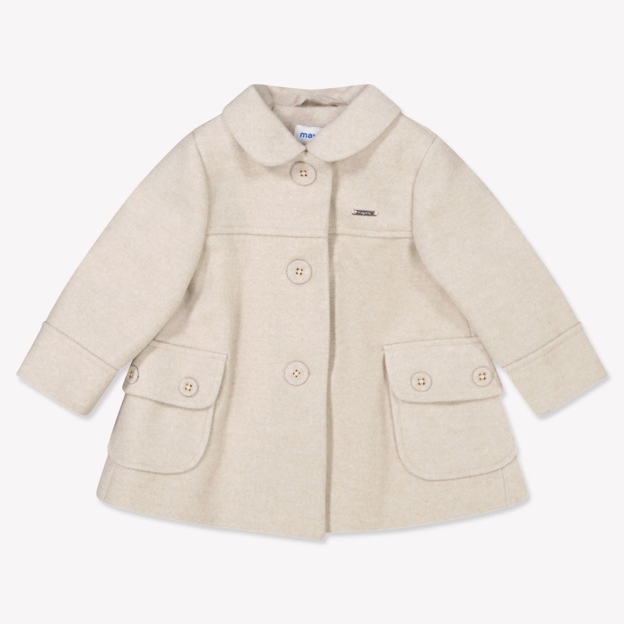 Mayoral Baby Meisjes Winterjas In Off White