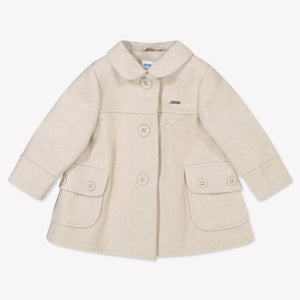 Mayoral Baby Meisjes Winterjas In Off White