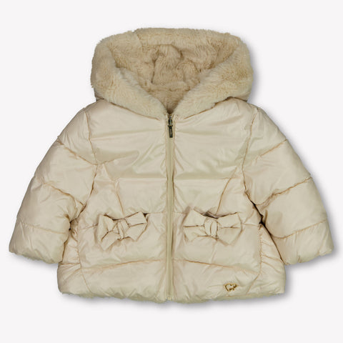 Mayoral Baby Meisjes Winterjas In Licht Beige