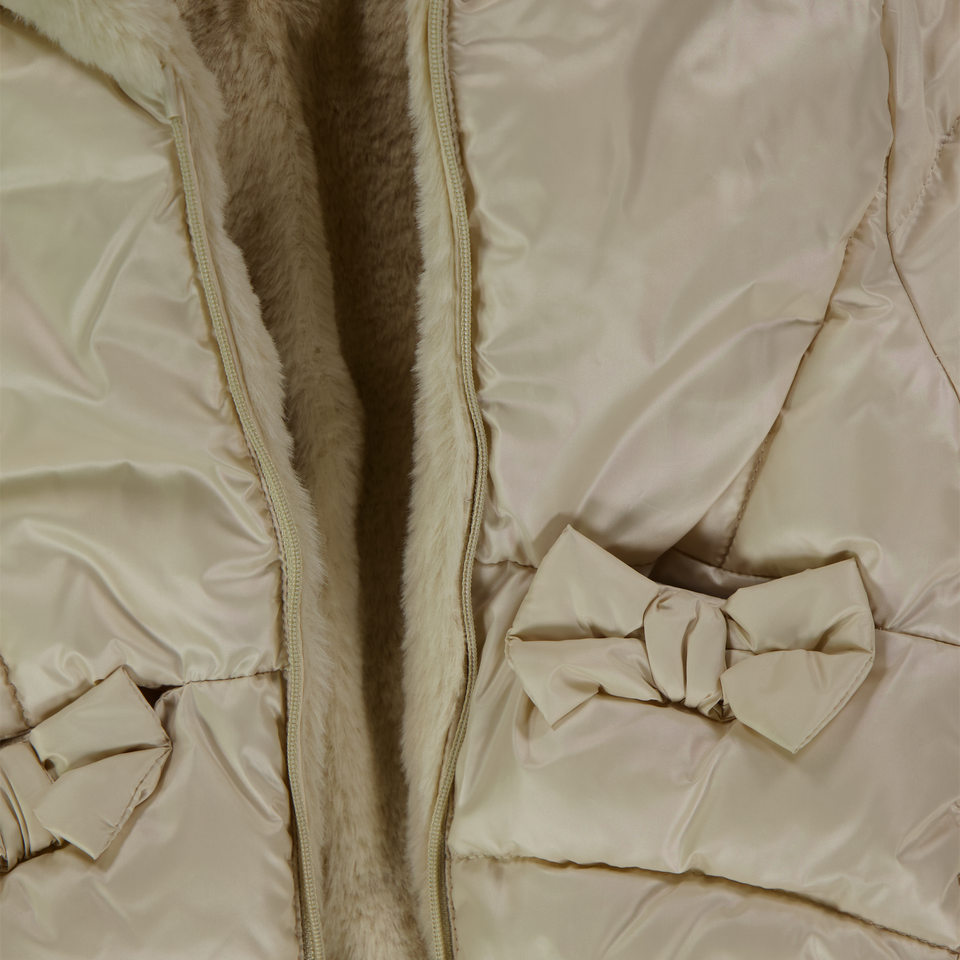 Mayoral Baby Meisjes Winterjas In Licht Beige
