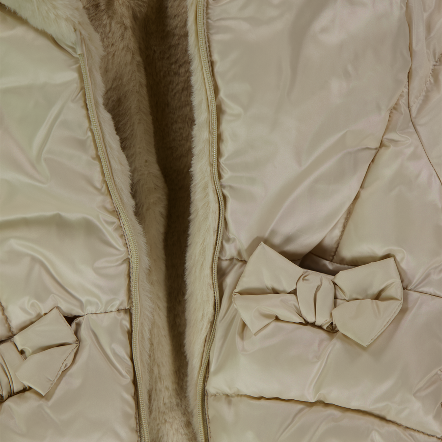 Mayoral Baby Meisjes Winterjas In Licht Beige