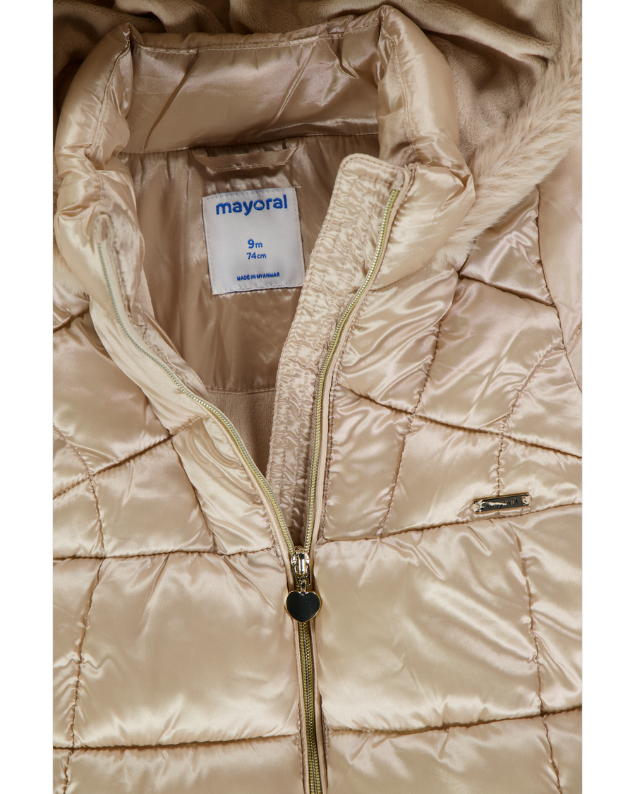 Mayoral Baby Meisjes Winterjas In Beige