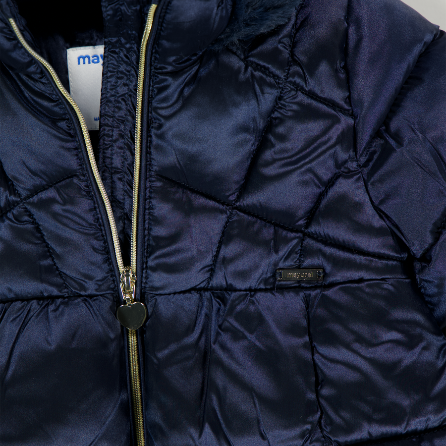 Mayoral Baby Meisjes Winterjas In Navy