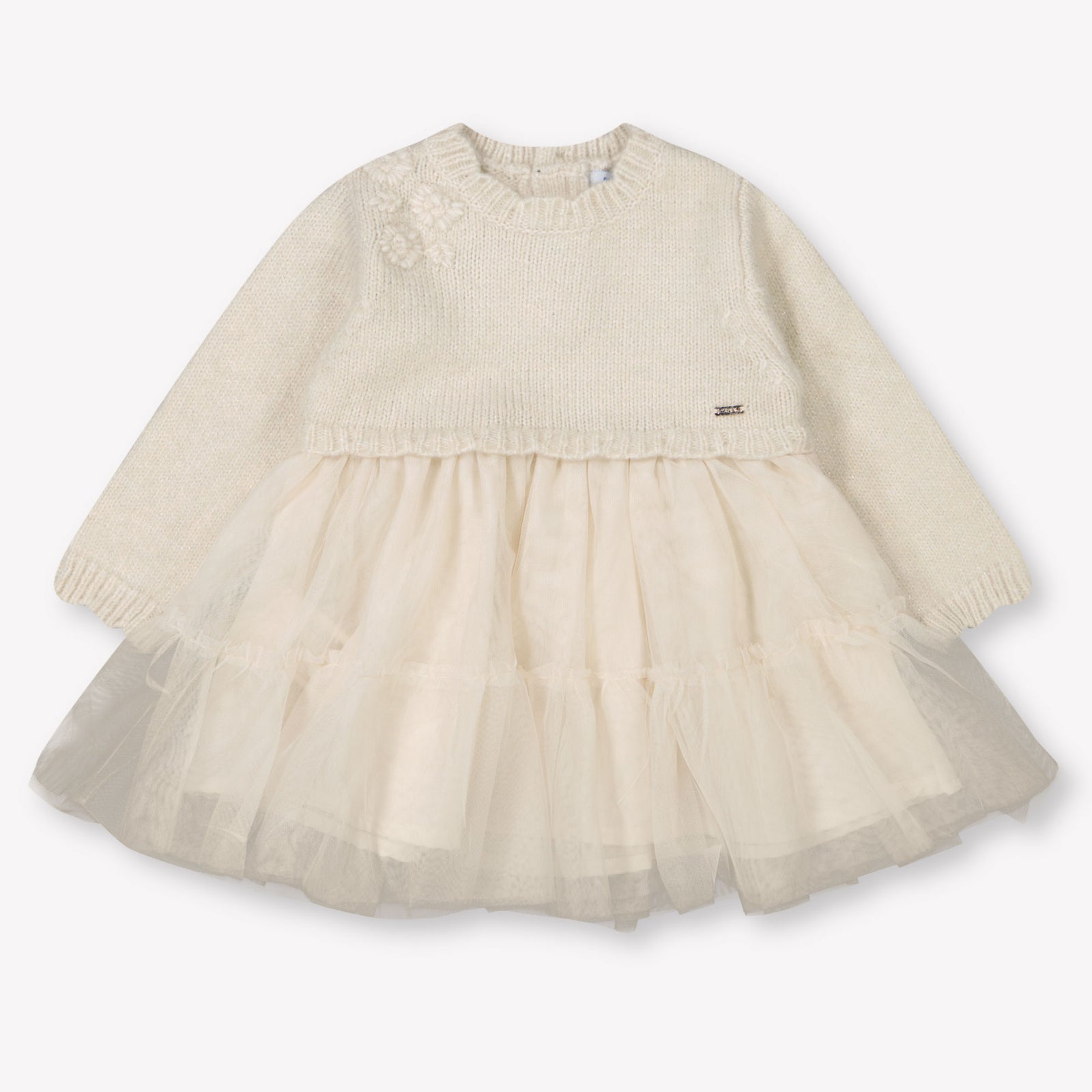 Mayoral Baby Meisjes Jurk In Licht Beige