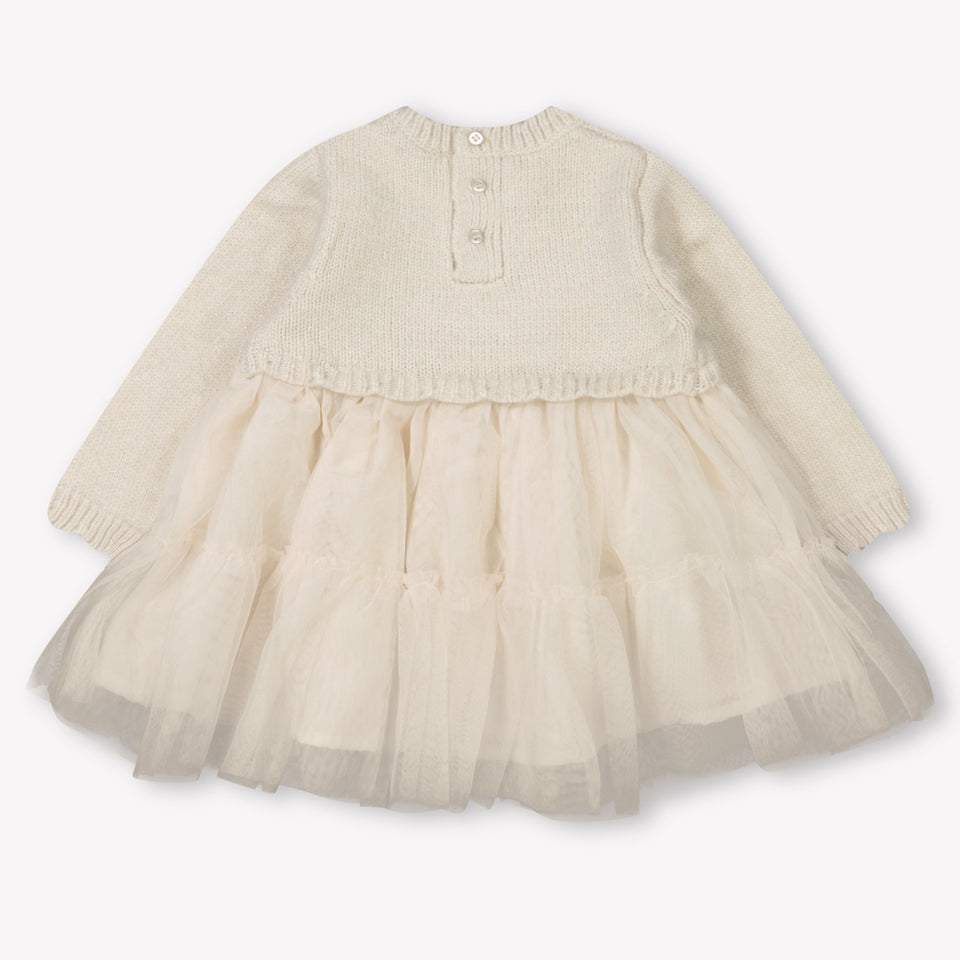Mayoral Baby Meisjes Jurk In Licht Beige