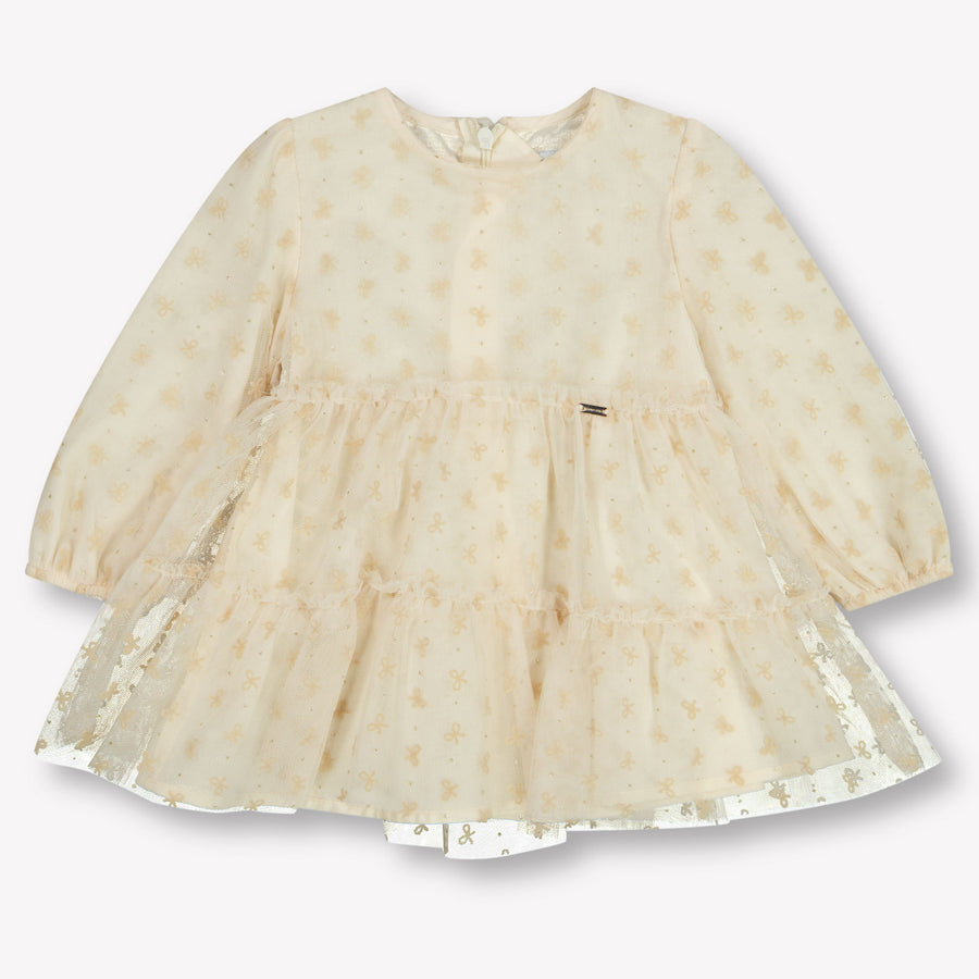 Mayoral Baby Meisjes Jurk In Off White