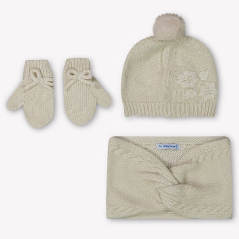 Mayoral Baby Meisjes Muts In Licht Beige