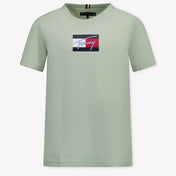 Tommy Hilfiger Kinder Jongens T-Shirt In Licht Groen