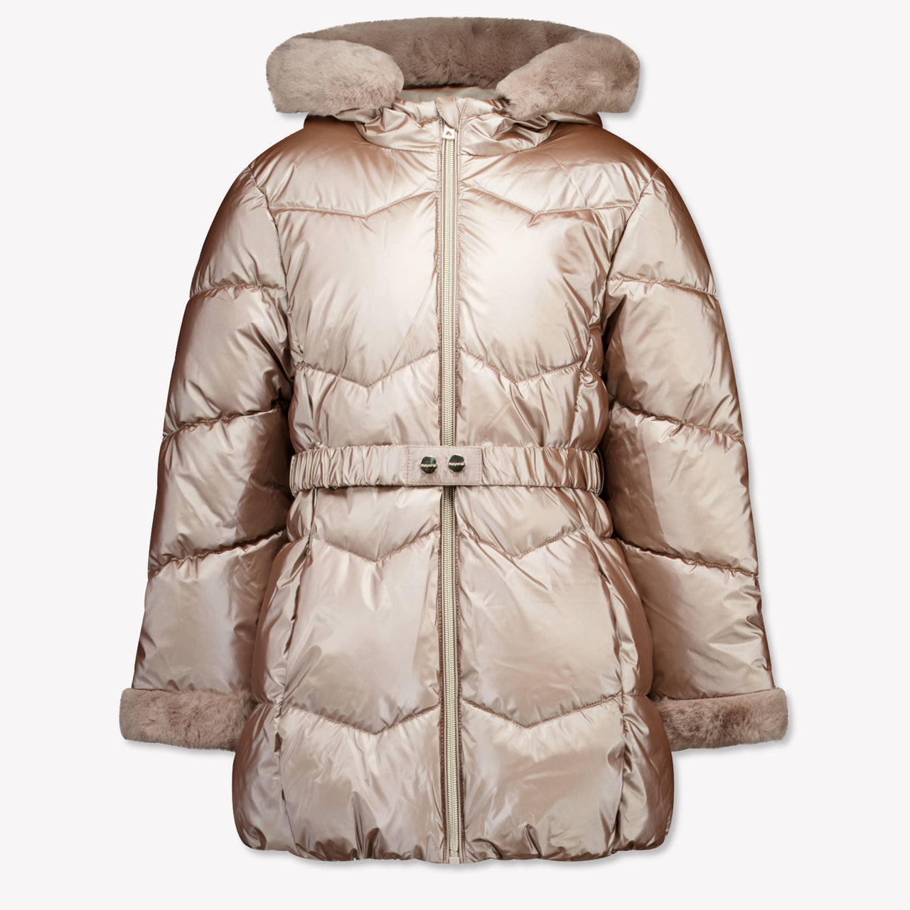 Mayoral Kinder Meisjes Winterjas In Beige