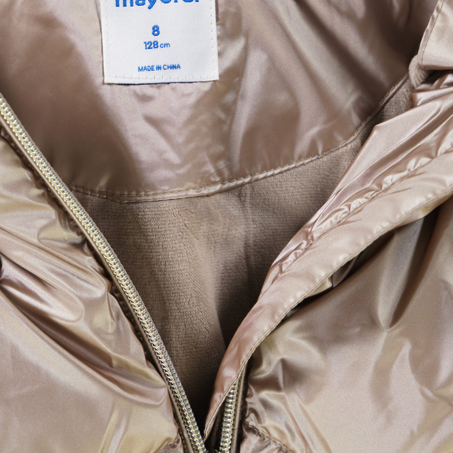 Mayoral Kinder Meisjes Winterjas In Beige