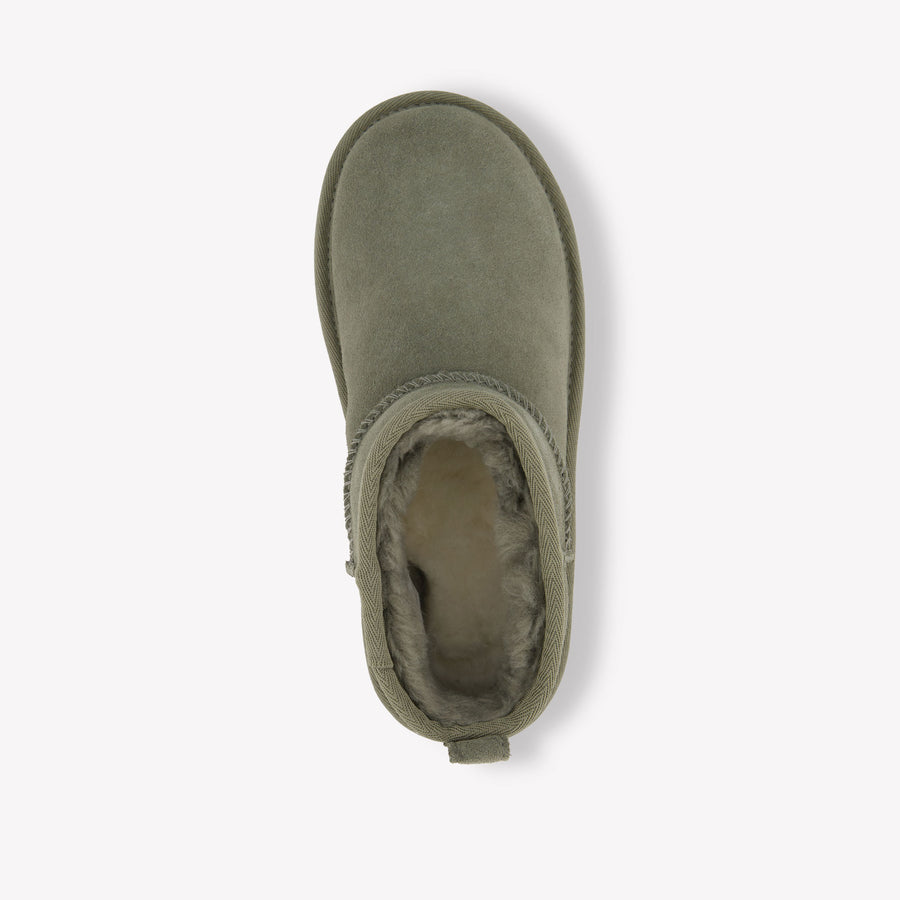 UGG Ultra Mini Platform Meisjes Laarzen In Olijf Groen