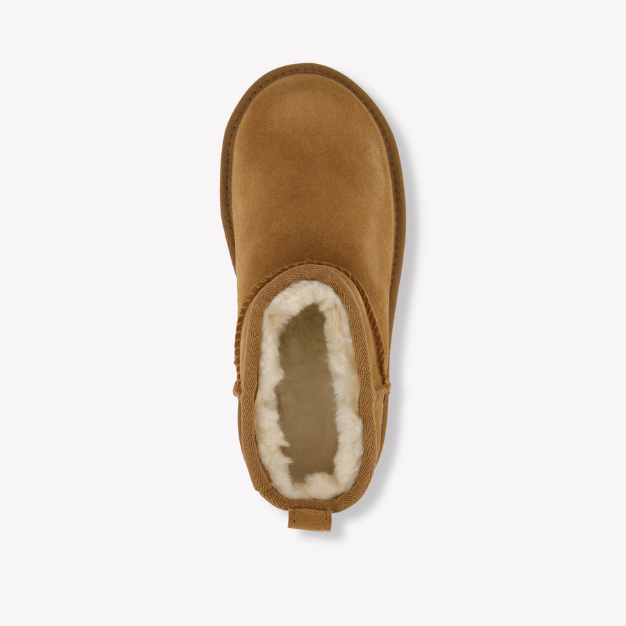 Ultra Mini Platform Meisjes Laarzen In Camel
