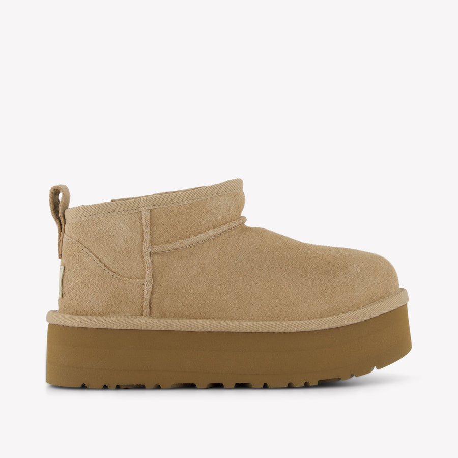 UGG Classic Mini Platform Kinder Meisjes Laarzen In Zand