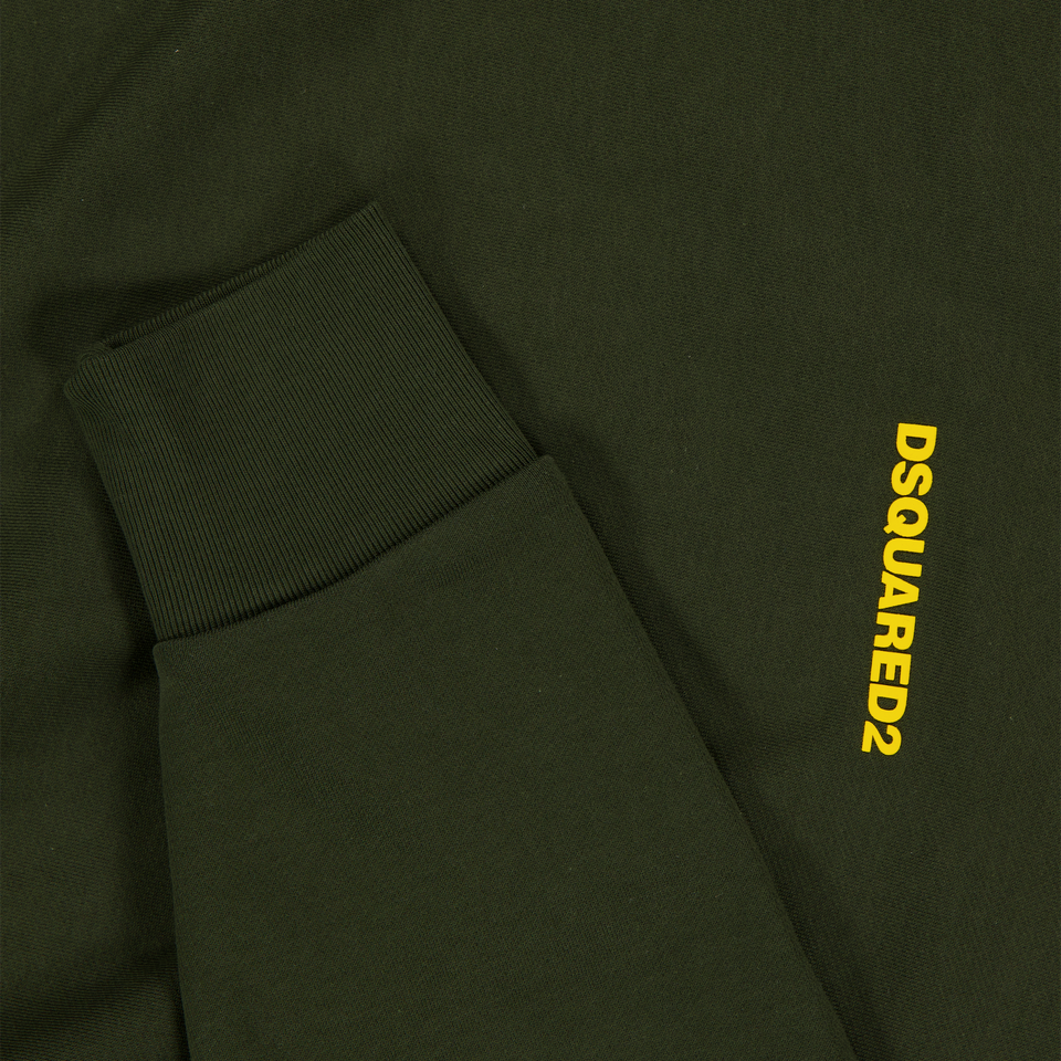 Dsquared2 Kinder Unisex Trui In Army