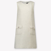 Prinsessefin Kinder Meisjes Jurk In Off White