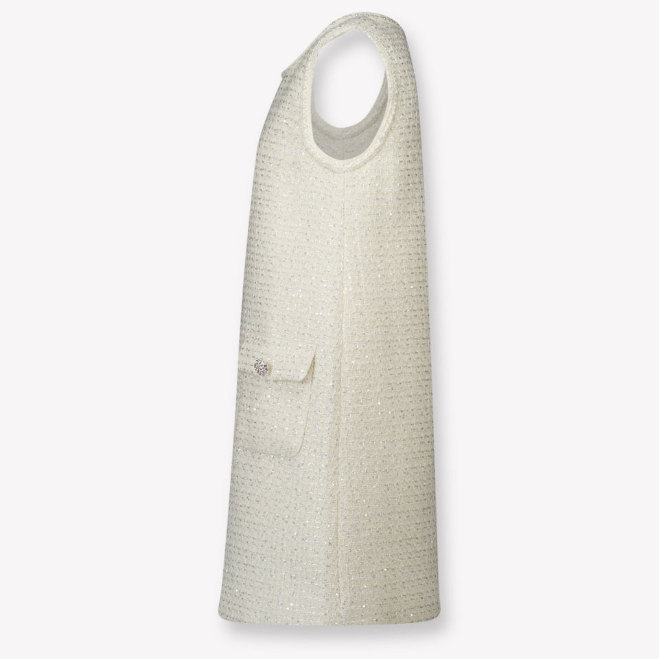 Prinsessefin Kinder Meisjes Jurk In Off White