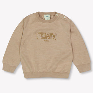 Fendi Baby Unisex Trui In Licht Beige