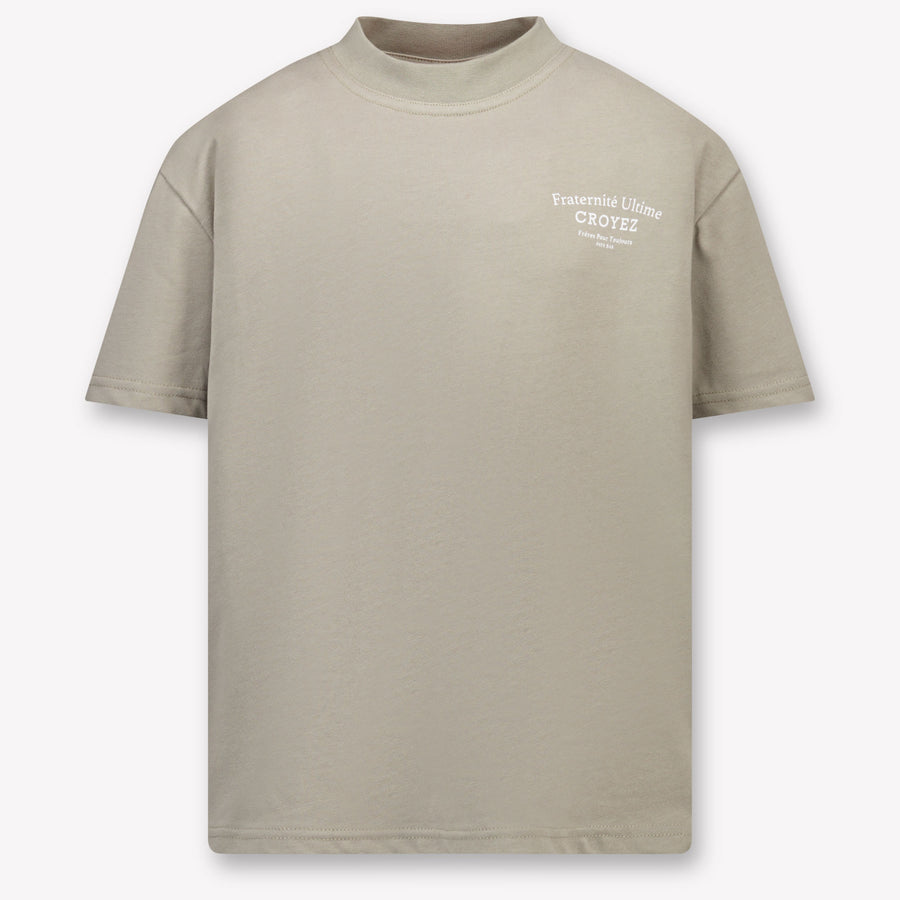 Croyez Kinder Jongens T-Shirt In Olijf Groen