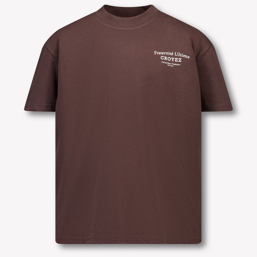 Croyez Kinder Jongens T-Shirt In Bruin