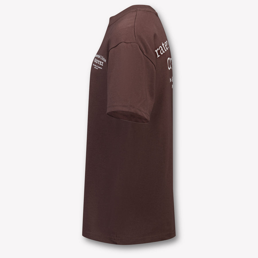 Croyez Kinder Jongens T-Shirt In Bruin
