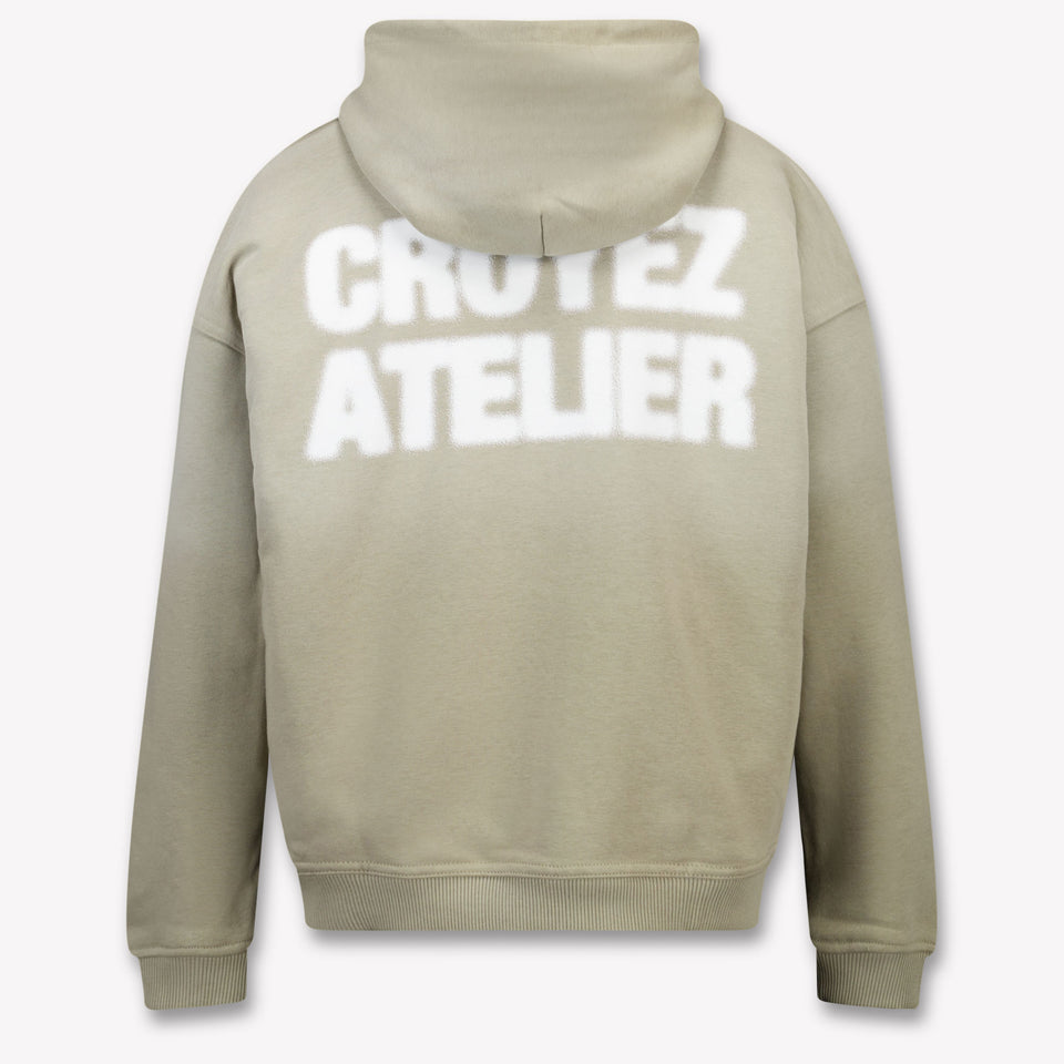 Croyez Kinder Jongens Trui In Olijf Groen