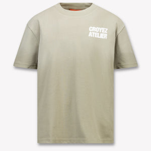 Croyez Kinder Jongens T-Shirt In Olijf Groen