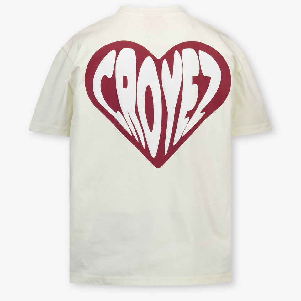 Croyez Kinder Jongens T-Shirt In Off White