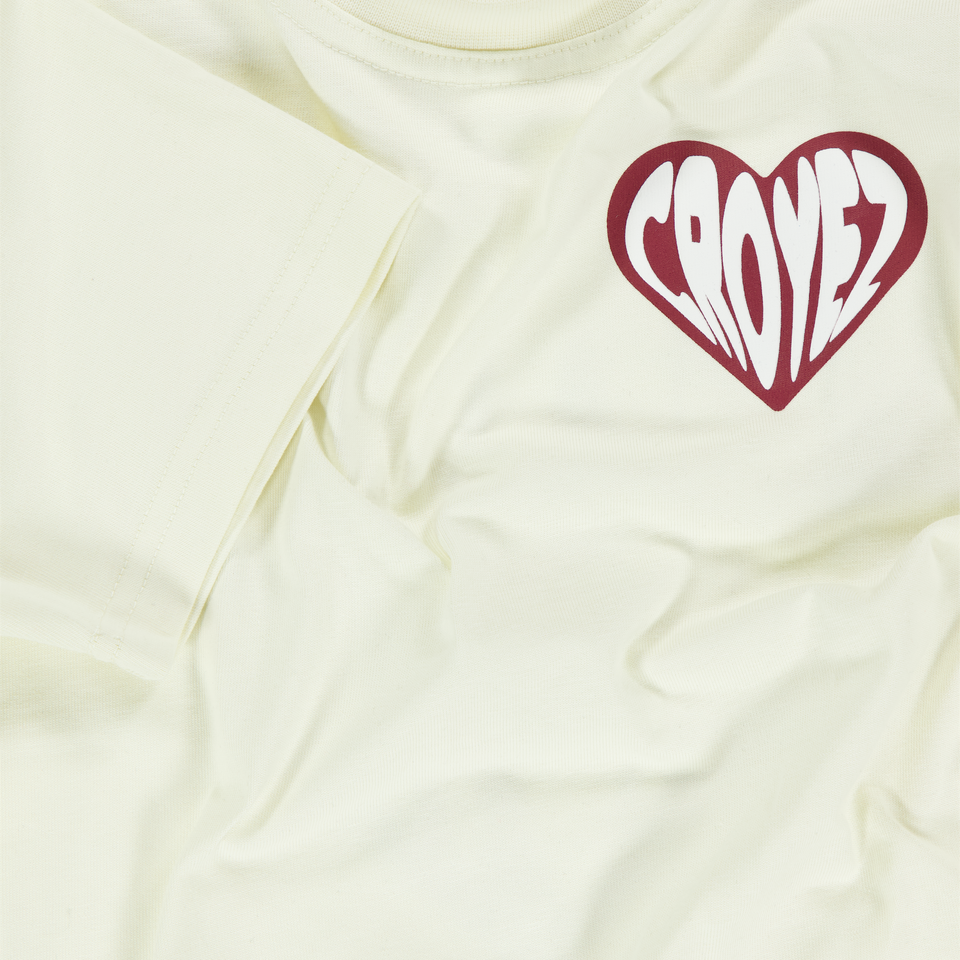 Croyez Kinder Jongens T-Shirt In Off White