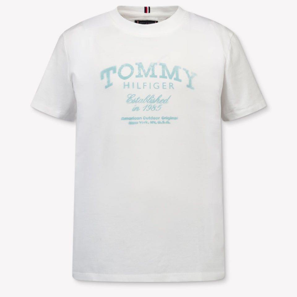 Tommy Hilfiger Kinder Jongens T-Shirt In Wit