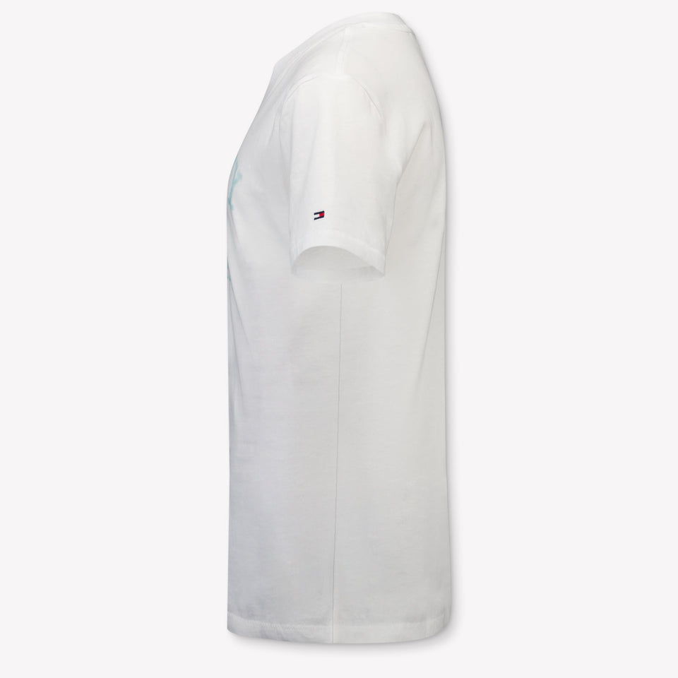 Tommy Hilfiger Kinder Jongens T-Shirt In Wit