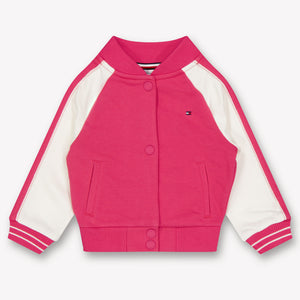 Tommy Hilfiger Baby Meisjes Tussenjas In Donker Roze