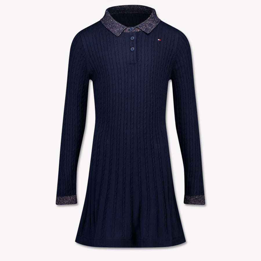 Tommy Hilfiger Kinder Meisjes Jurk In Navy