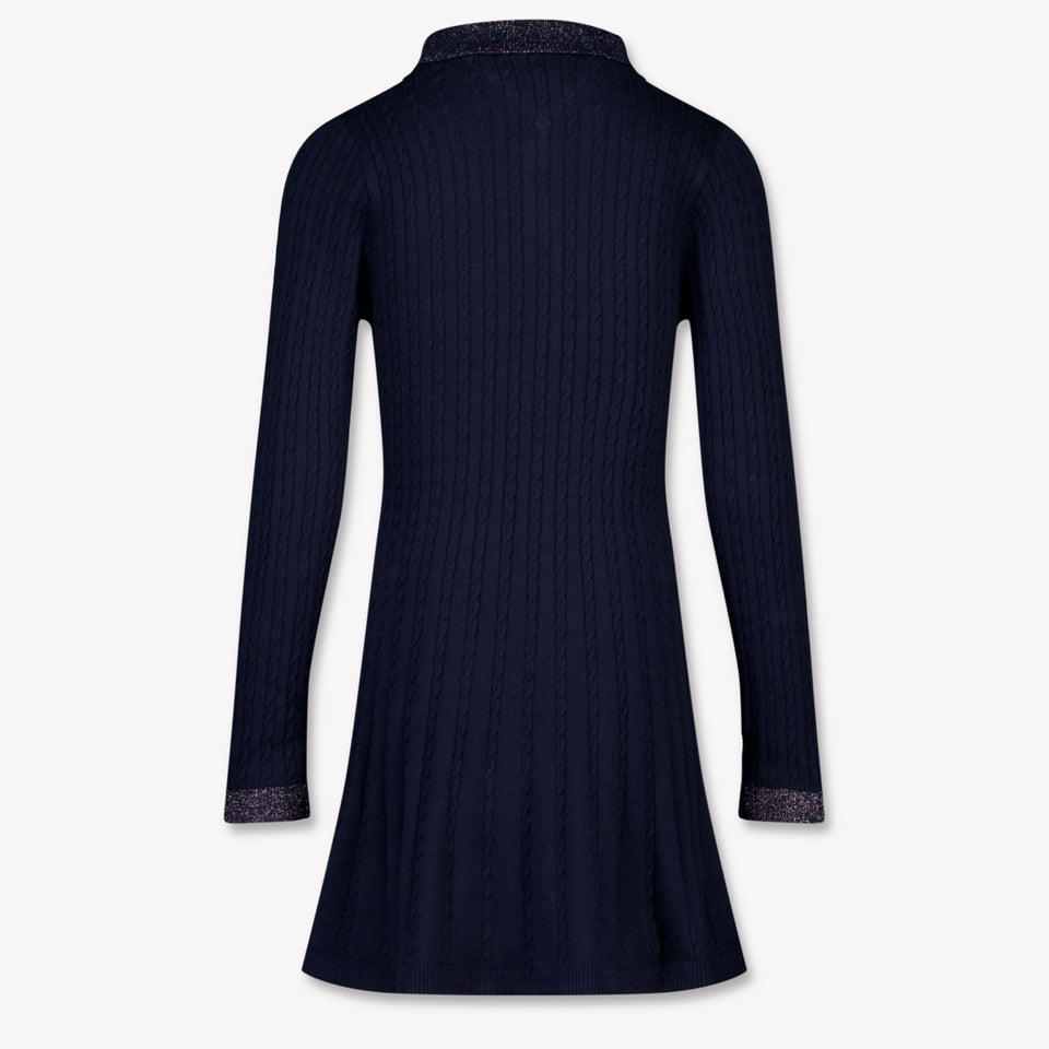 Tommy Hilfiger Kinder Meisjes Jurk In Navy
