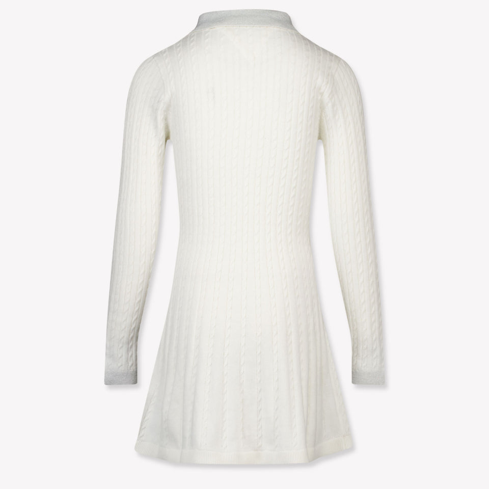Tommy Hilfiger Kinder Meisjes Jurk In Off White
