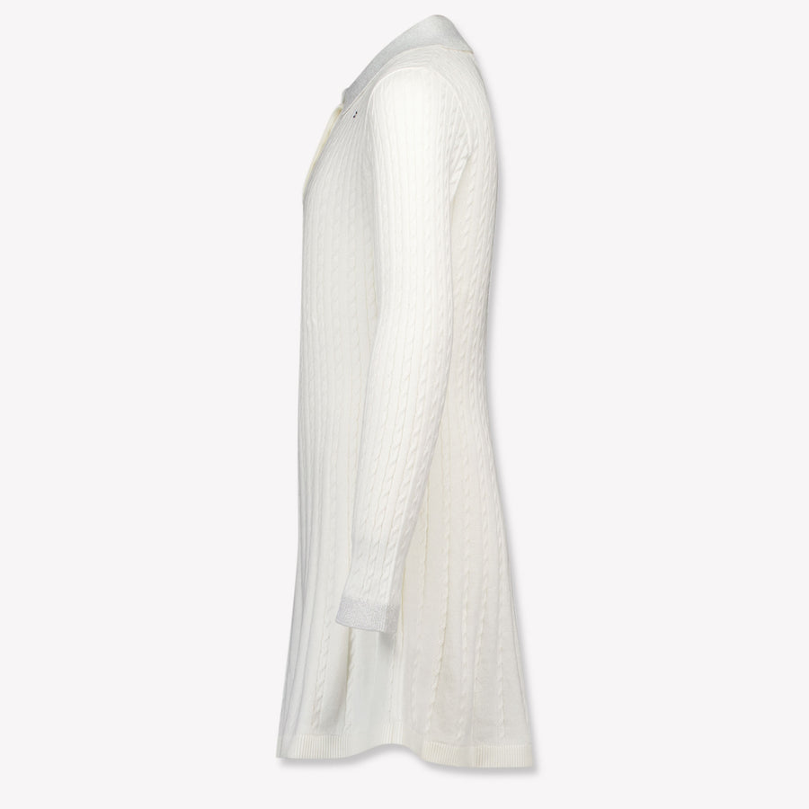 Tommy Hilfiger Kinder Meisjes Jurk In Off White