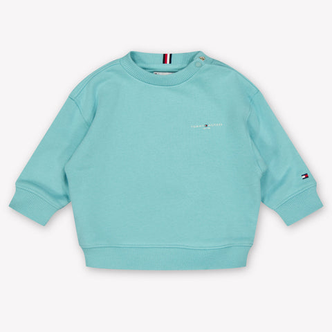 Tommy Hilfiger Baby Unisex Trui In Turquoise