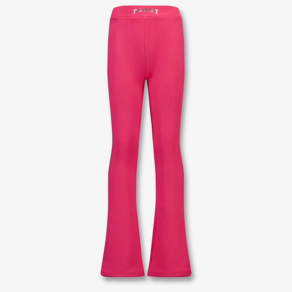 Tommy Hilfiger Kinder Meisjes Legging In Donker Roze