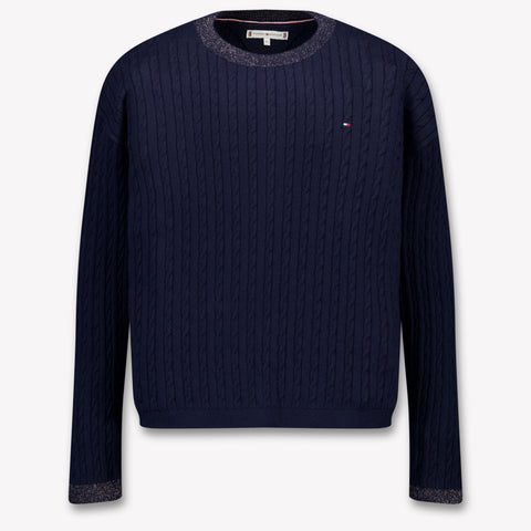 Tommy Hilfiger Kinder Meisjes Trui In Navy