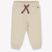 Tommy Hilfiger Baby Unisex Broek In Licht Beige
