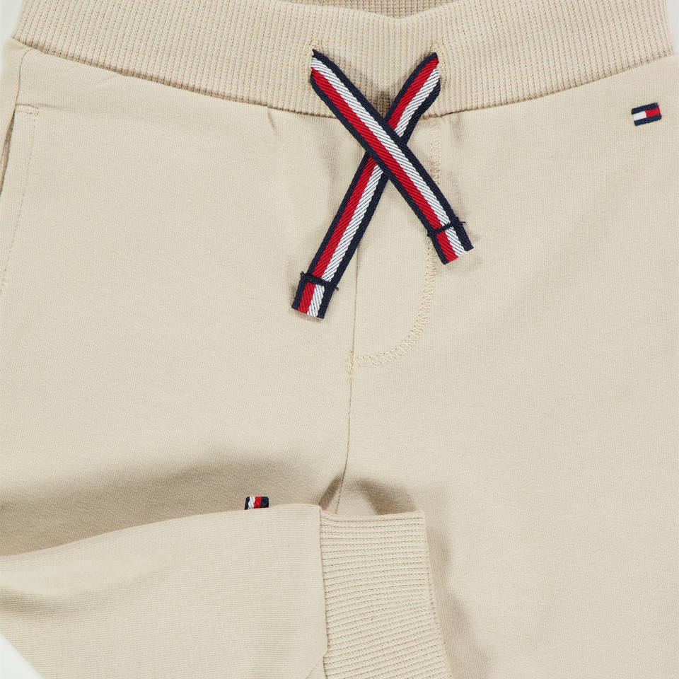 Tommy Hilfiger Baby Unisex Broek In Licht Beige