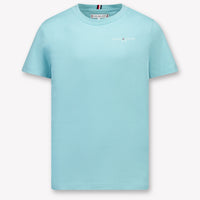 Tommy Hilfiger Kinder Unisex T-Shirt In Turquoise